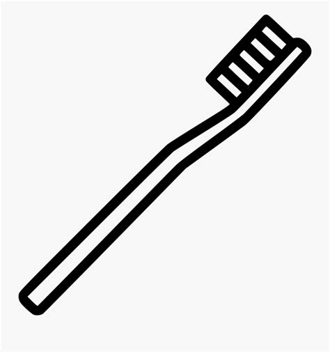 Toothbrush Png - Outline Image Of Toothbrush , Free Transparent Clipart - ClipartKey