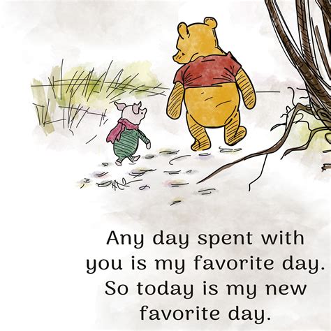 Any day spent with Classic Winnie the Pooh quote printable | Etsy