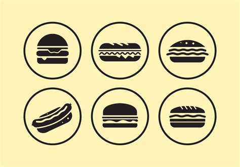 Food Icons 96781 Vector Art at Vecteezy