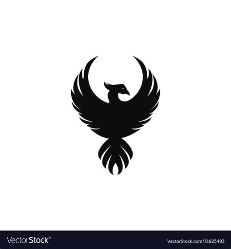 Phoenix logo design Royalty Free Vector Image - VectorStock