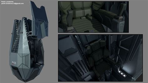 ArtStation - ODST Drop Pod, Patrik Lundström Unsc Halo, Halo 3 Odst, Halo Ships, Family ...