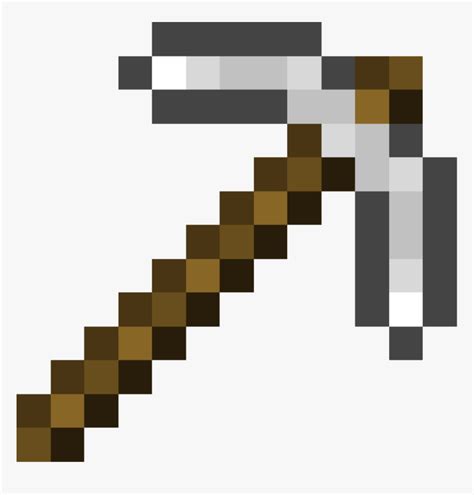 Minecraft Iron Sword Png - Minecraft Pickaxe, Transparent Png , Transparent Png Image - PNGitem