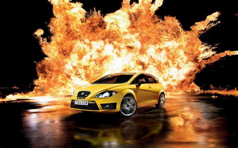 Car and fire wallpapers and images - wallpapers, pictures, photos