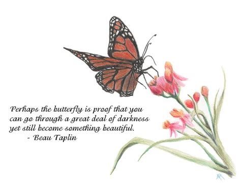 Butterfly Transformation, Inspirational Printable Colored Pencil Drawing Wall Art Print ...