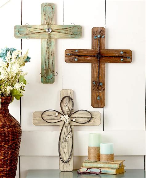 Wood and Metal Wall Crosses | Wall crosses, Crosses decor, Wood, metal