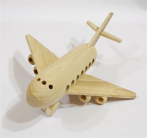 Airplane organichandcrafted wooden toys eco-friendly by EcoToy