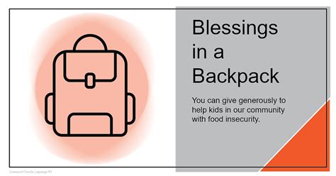 Blessings in a Backpack