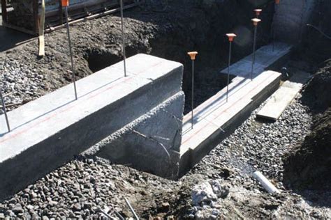 Stepped Footings | Concrete footings, Retaining wall design, House foundation