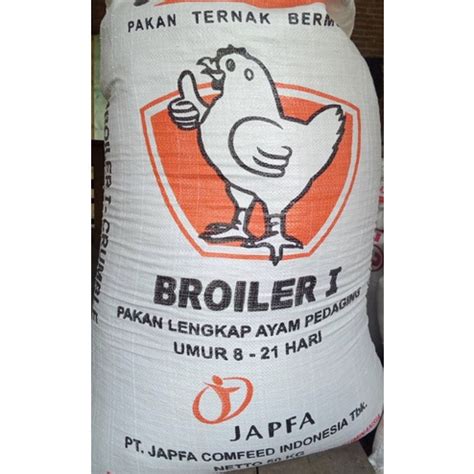 Jual PAKAN AYAM BR 1 BROILER JAPFA COMFEED KEMASAN 500gr dan 1kg ...