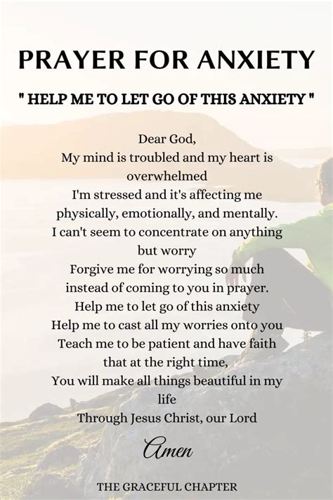 16 Prayers For Anxiety To Calm Your Soul - The Graceful Chapter