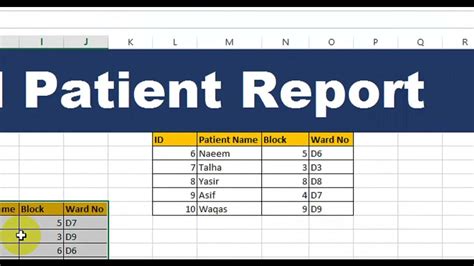 How to Create a Hospital Patient Report in Excel (For Healthcare ...