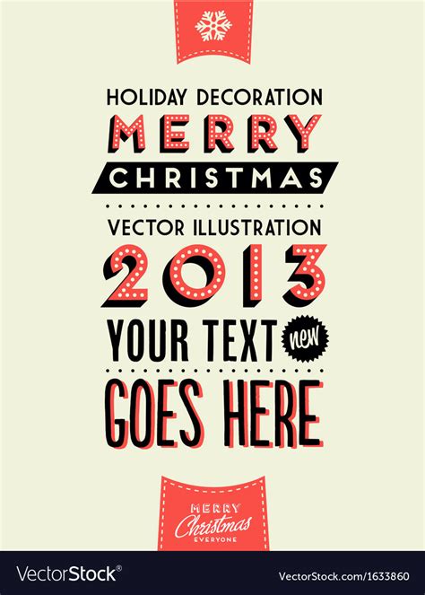 Retro Vintage Merry Christmas Tin Sign Royalty Free Vector