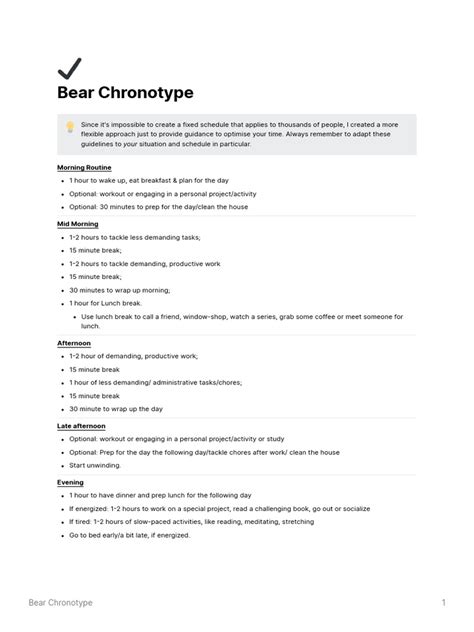 Bear_Chronotype | PDF