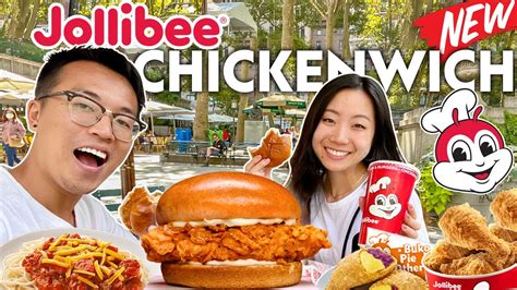 Jollibee Chickenwich Review | Original & Spicy Crispy NEW Jollibee Chicken Sandwich | Filipino ...