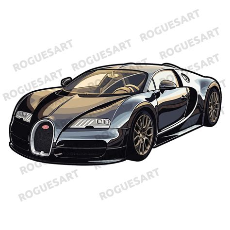 Bugatti Veyron Clipart PNG, Sticker, Digital Download, Printable ...