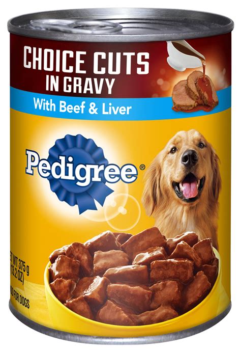 Pedigree Choice Cuts In Gravy With Beef & Liver Wet Dog Food, 13.2 Oz - Walmart.com