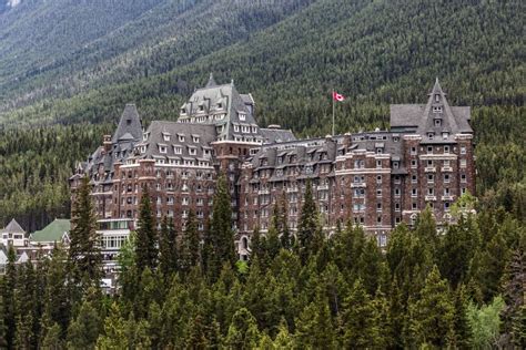 The Castle of Banff - Fairmont Spring Hotel Editorial Image - Image of ...