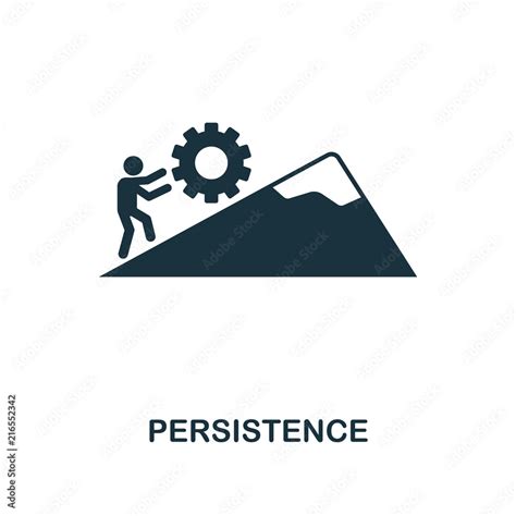 Persistence creative icon. Simple element illustration. Persistence ...