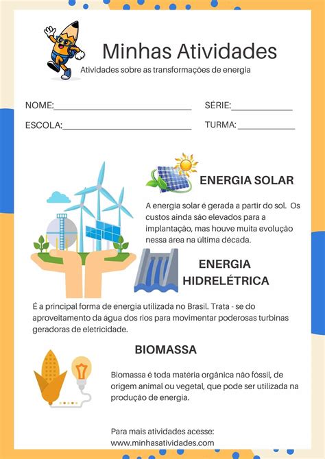 Atividades Sobre Tipos De Energia 8 Ano - Image to u