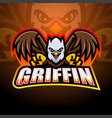 Eagle mascot esport logo design Royalty Free Vector Image