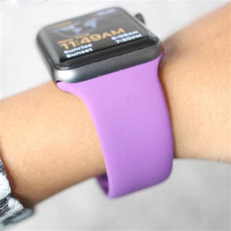 Silicone Band for Apple Watch | Apple watch silicone band, Apple watch ...