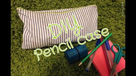 DIY zipper pencil case - YouTube