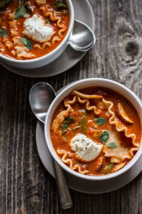 Vegetable Lasagna Soup with Ricotta or Tofu “Ricotta” — Edible ...