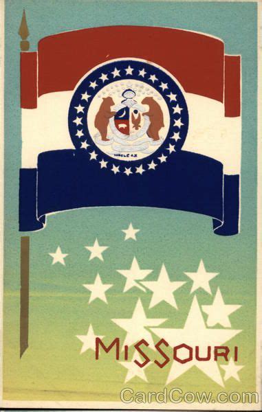 Missouri State Flag Serigraph | Missouri state flag, Missouri state, Missouri