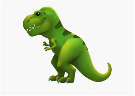 This Is Apple"s New Dinosaur Emoji - T Rex Emoji, HD Png Download - kindpng