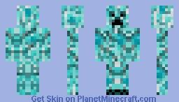 Blue Creeper Minecraft Skin