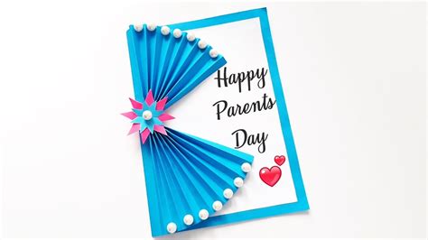 How To Make Parents Day Card - YouTube