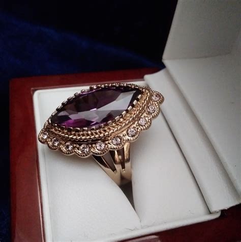 Seta | Jewelry | Powerful In Purple Rose Gold Amethyst Seta Ring | Poshmark