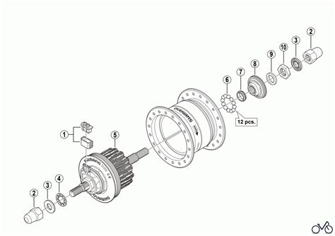 Shimano DH-3N20 Hub Dynamo 6V -3W Ersatzteile