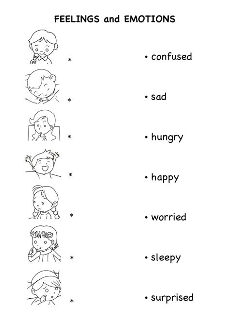 Feelings And Emotions Worksheets Emotion For Kids Teaching — db-excel.com