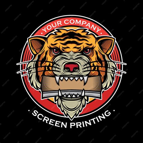 Premium Vector | Logo screen printing design