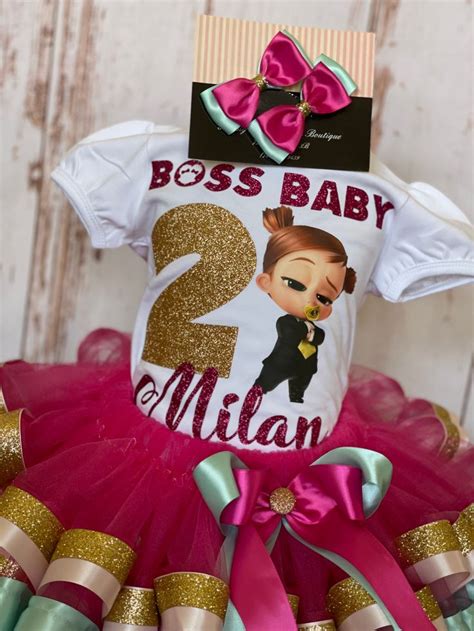 Boss Baby Tina Templeton Birthday tutu outfit, Boss Baby Tina girl Party dress, Baby Boss ...