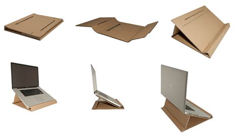 Cardboard Laptop Stand by Pedro André at Coroflot.com