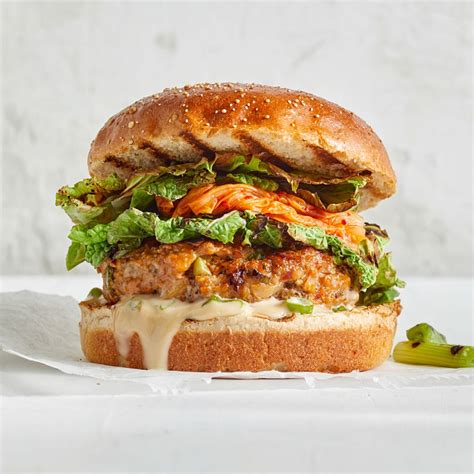 Kimchi Pork Burgers Recipe - EatingWell