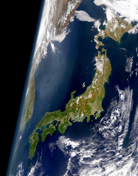 Japan seen from space image - Free stock photo - Public Domain photo ...