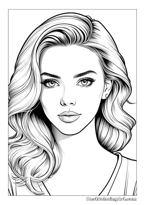 extra Scarlett Johansson Coloring Page - Printable & Free PDFs