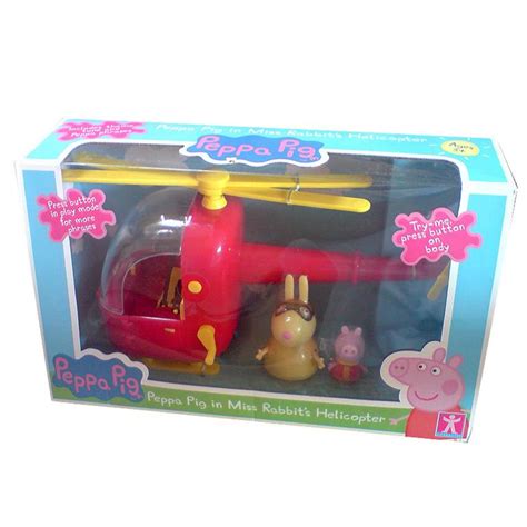 NEW PEPPA PIG IN MISS RABBITS HELICOPTER WITH SOUND | eBay