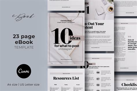 Canva eBook Template 23 pages | Magazine Templates ~ Creative Market