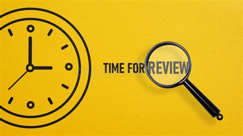 Time for Review is Shown Using the Text Stock Image - Image of response, text: 303043605