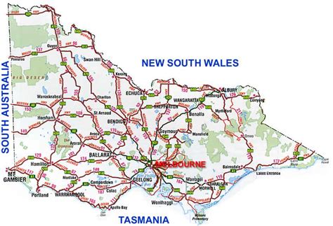 Roadmap of Victoria | Map of victoria, Australia map, Map