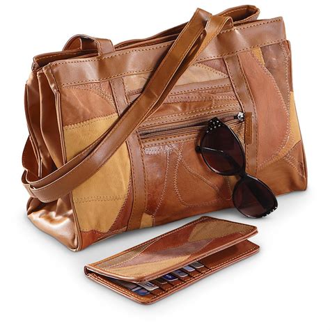 2 - Pc. Leather Purse / Wallet Set, Brown - 211449, Purses & Handbags at Sportsman's Guide