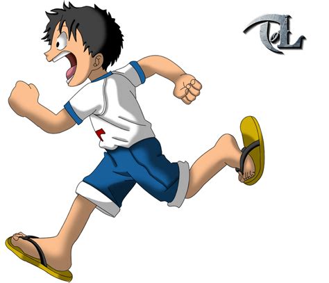 Young luffy Running ! by ToL82 on DeviantArt