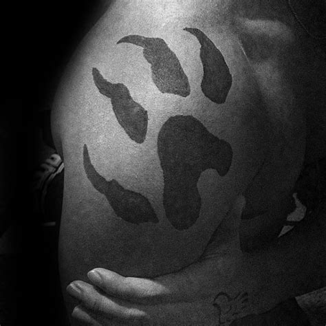 50 Wolf Paw Tattoo Designs For Men - Animal Ink Ideas