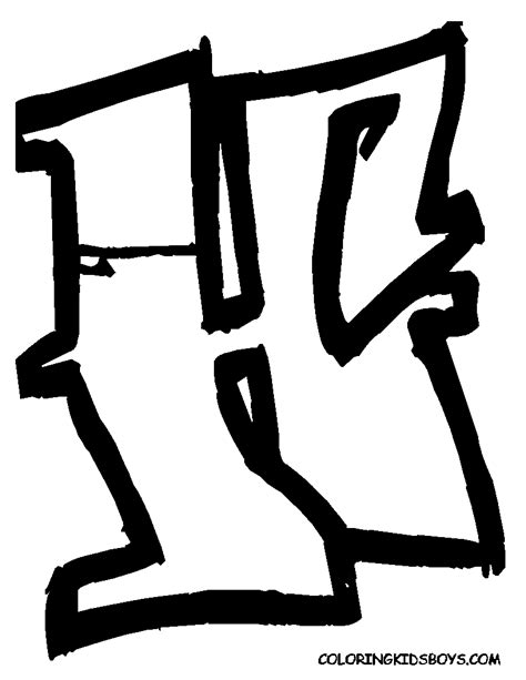 graffiti walls: Graffiti Letters Alphabet Sketches " F - H