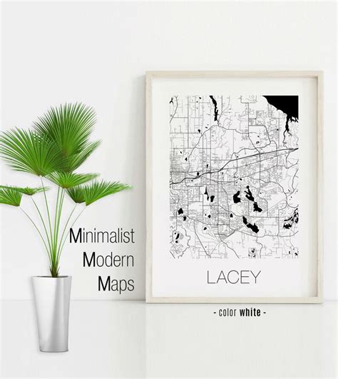 Lacey Washington Lacey WA Map Lacey Map Lacey Print Lacey - Etsy