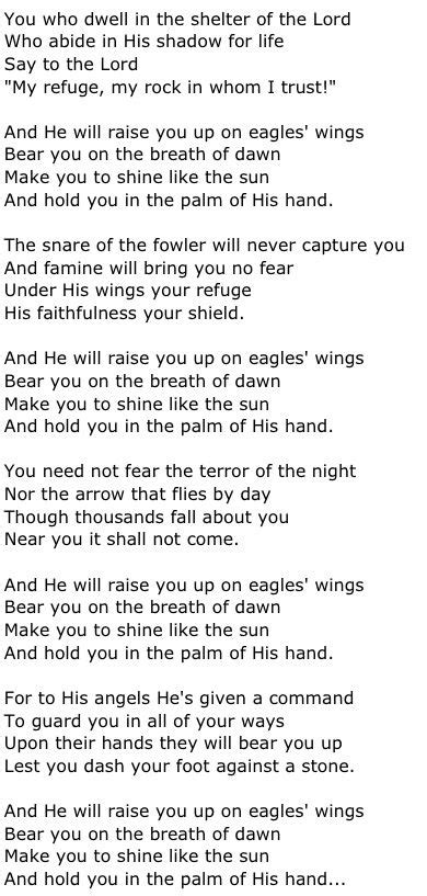 Eagle Gallery: On Eagles Wings Hymn